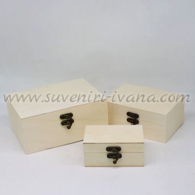 дървени кутии за декорация