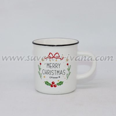 Коледна чашка за кафе Merry Christmas, модел едно