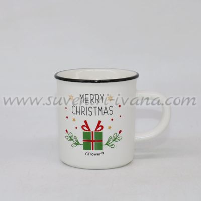 Коледна чашка за кафе Merry Christmas, модел три