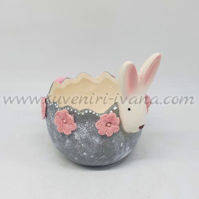 великденска купичка за яйца със зайче и декорация