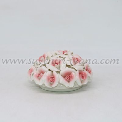 керамична великденска декорация с рози