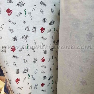 Декоративен плат в барбър стил за шиене на аксесоари и чанти