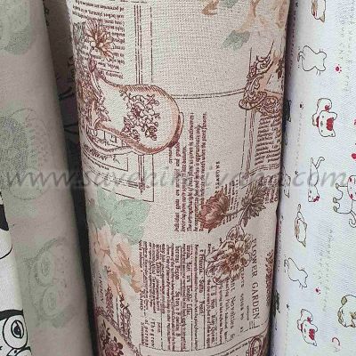 Лен памук плат шаби шик стил ширина 159 см