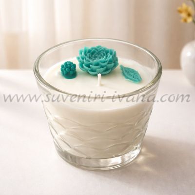 декоративна ароматна свещ за уют и подарък