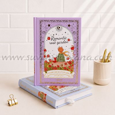 Тефтер Romantic Rose Garden – Малкият принц и лисицата, твърди корици, 128 листа