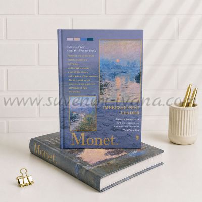 Луксозен тефтер Monet – Impressionist Leader, твърди корици, 128 листа