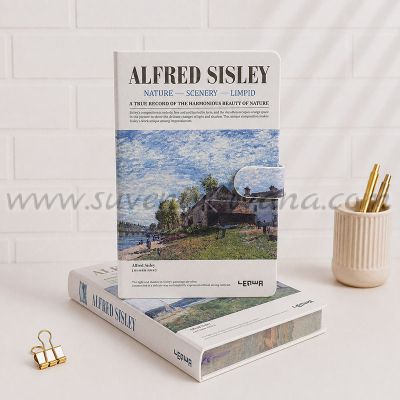Луксозен тефтер Alfred Sisley „Селски пейзаж“ с магнитна закопчалка