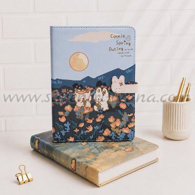 Детски тефтер с магнитна закопчалка Connie Spring Outing – Лунна разходка, 96 листа