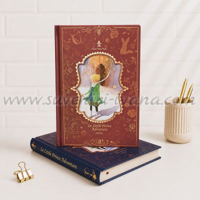 Тефтер „Малкият принц“ – Classic Story Diary, бордо, 128 листа