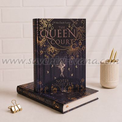 Луксозен тефтер The Queen Court с фея в тъмна гора 128 листа