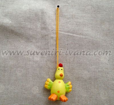 Декоративна фигурка пиленце от полирезин 3,5 х 4,5 см.