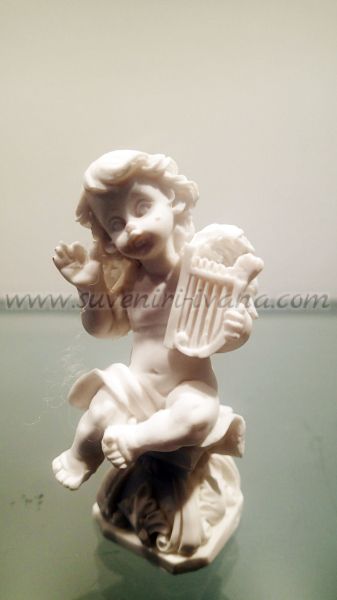 декоративно ангелче с арфа