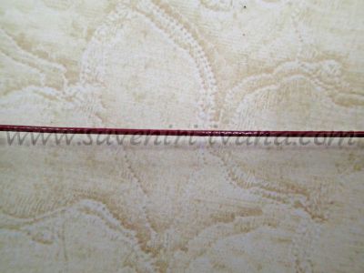 Шнур виненочервен промазан текстил 1 мм
