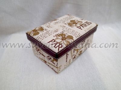 кутия за подарък картон и текстил