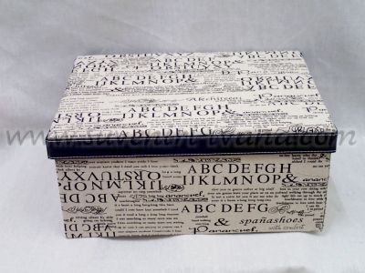 Кутии правоъгълни от твърд картон с покритие от ленено-памучен плат, комплект 10 броя