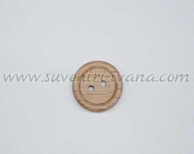 Дървен елемент копче 2,0 см. натурално